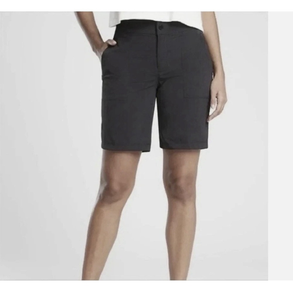 Athleta Trekkie Bermuda 2.0 Shorts Black Pockets Nylon Hiking Plus Size 20W